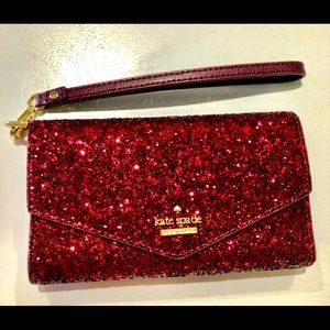 KATE SPADE WRISTLET GLITTER